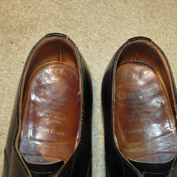 Churchs Balmoral Black Leather Captoe Oxfords 8.5G main image 8